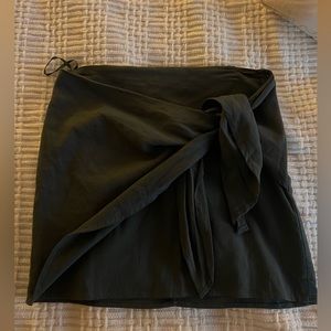 Green wrap skirt!!